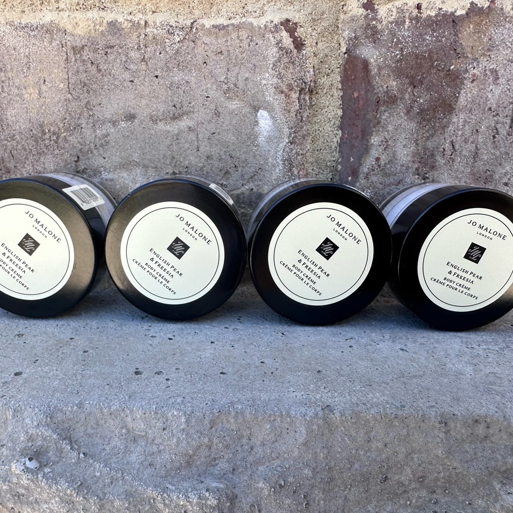 4X Jo Malone English Pear &freesia  Body Crème Cream Travel Sz 0.5 oz/ 15ml Each